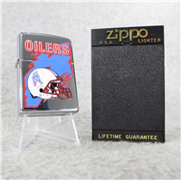 HOUSTON OILERS NFL Polished Chrome Lighter (Zippo, 1997)  