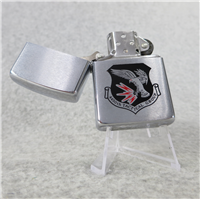 4450TH TACTICAL GROUP F-117A STEALTH FIGHTER Brushed Chrome Lighter (Zippo, 1989)  