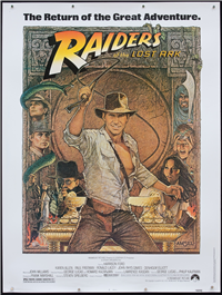 RAIDERS OF THE LOST ARK   Re-Release American 30X40   (Paramount, 1982)