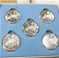 United Nations Economic Commission For Europe Commemorative Medal 5 Coin Set (Franklin Mint, 1972)