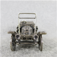 1911 STANLEY STEAMER World-Famous Sterling Silver Vintage Car Replica (Franklin Mint, Silver Car Miniatures Collection, 1977)
