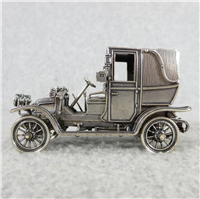 1907 THOMAS FLYER World-Famous Sterling Silver Vintage Car Replica (Franklin Mint, Silver Car Miniatures Collection, 1977)