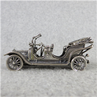 1911 RENAULT TAXI World-Famous Sterling Silver Vintage Car Replica (Franklin Mint, Silver Car Miniatures Collection, 1977)