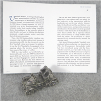 1905 VAUXHALL World-Famous Sterling Silver Vintage Car Replica (Franklin Mint, Silver Car Miniatures Collection, 1977)