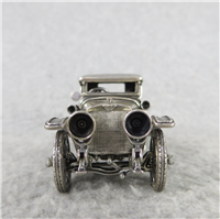 1913 CADILLAC COUPE World-Famous Sterling Silver Vintage Car Replica (Franklin Mint, Silver Car Miniatures Collection, 1977)