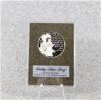 'Hanukkah Prayer' Holiday Silver Proof Medal (Franklin Mint, 1974)