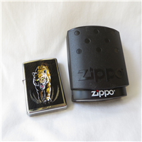 JAPANESE TIGER Polished Chrome Lighter (Zippo, 2008)  