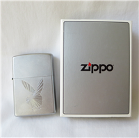 LASER ENGRAVED PLAYBOY BUNNY Satin Chrome Lighter (Zippo, 2008)  