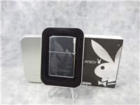 PLAYBOY BUNNY IN FLAME Laser Engraved Polished Chrome Lighter (Zippo, 27176, 2007)  