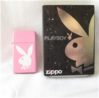 PLAYBOY PINK BUNNY LOGO Matte Finish Slim Lighter (Zippo, #20831, 2008)  