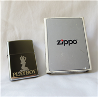 PLAYBOY BUNNY PLAYMATE SILHOUETTE Polished Chrome Lighter (Zippo, 2008)  