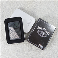 JACK DANIELS OLD NO. 7 BOTTLE  Black Matte Finish Lighter (Zippo, 2008)  