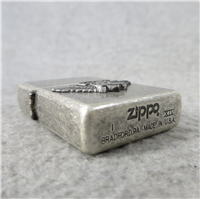 CAMEL BIKER WINGS LOGO Antique Street Silver Plate Lighter (Zippo, 1998)  