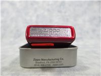 CORVETTE Laser Engraved Candy Apple Red Lighter (Zippo, 24017, 2006)  