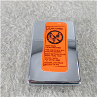 LASER ENGRAVED CHAIN LINK FENCE Polished Chrome Lighter (Zippo, 2003)  