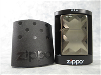 LASER ENGRAVED GEOMETRIC Midnight Chrome Lighter (Zippo, 2004)