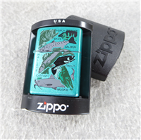 FRESH WATER FISH Green Street Chrome Lighter (Zippo, 2005)