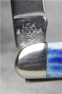 2001 CASE XX 610096 SS Blue Bone Tiny Toothpick Knife