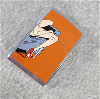 Playboy Archives BABE IN CHAIR Brushed Chrome Lighter (Zippo, 1999 Special Editions, 2000)  