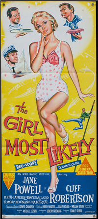 THE GIRL MOST LIKELY   Original Australian Daybill   (RKO Radio Pictures, 1957)