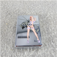MILITARY HELICOPTER PINUP GIRL Polished Chrome Lighter (Zippo, 2005)  