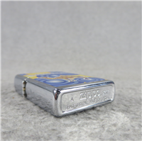 'CAMEL IN BUBBLES' PSYCHEDELIC BLUE Brushed Chrome Lighter (Zippo, CZ226, 1999)  