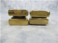 Limited Edition WORLD WAR II 'A REMEMBRANCE' VOL. I Set of Four Solid Brass Lighters (Zippo, 1995)  