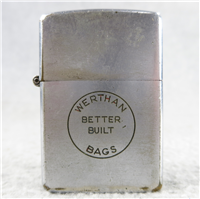 WERTHAN BAGS (Werthan Packaging) Advertising Chrome Lighter (Zippo, 1946-1949)  