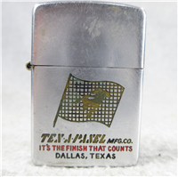 TEX-A-PANEL Manufacturing Co. (Dallas, TX) Advertising Chrome Lighter (Zippo, 1953)  