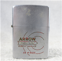 ARROW TRUCK LINE DIRECT SERVICE Advertising Chrome Lighter (Zippo, 1961)  