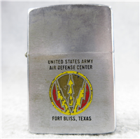 US ARMY AIR DEFENSE CENTER (Fort Bliss, TX) Chrome Lighter (Zippo, 1962)  