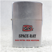 SPACE-RAY Gas Infa-Red Heaters Advertising Chrome Lighter (Zippo, 1966)  