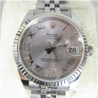 Ladies ROLEX Oyster Perpetual 31mm Style 178274 Datejust Roman Numerals Watch