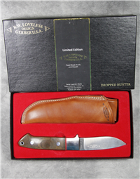 GERBER LOVELESS Limited Edition Checkered Canvas Micarta Dropped Hunter Knife