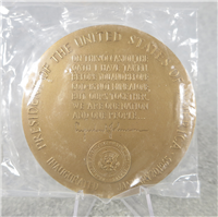 LYNDON B. JOHNSON 3" Bronze Inaugural Medal (U.S. Mint Presidential Series, #137)