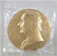 LYNDON B. JOHNSON 3" Bronze Inaugural Medal (U.S. Mint Presidential Series, #136)