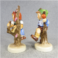 APPLE TREE BOY & GIRL 4 inch Matching Figurines (Hummel 142 3/0 & 141 3/0, TMK 7)
