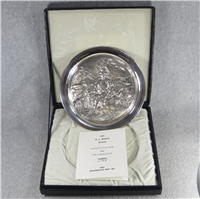 'Uncle Sam - Arsenal of Democracy' by N. C. Wyeth Limited Edition Sterling Silver Plate (Washington Mint, 1972)