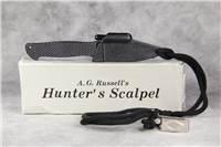 A. G. RUSSELL AGHS34 Hunter's Scalpel Knife with Sheath, Lanyard, and Clip