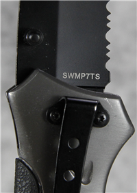 SMITH & WESSON SWMP7TS Black Military & Police Plunge Lockback Folding Knife