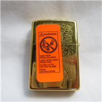 Camel WESTERN ETCH 22k Gold Plated Double Sided Lighter (Zippo,1995)  