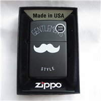 GENTLEMENS STYLE Mustache Matte Black Lighter (Zippo, 2015)  