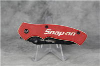 SNAP-ON 870992 Red High Carbon 7Cr17MoV Stainless Steel Linerlock Folding Knife