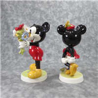 Limited Edition Disney MICKEY & MINNIE MOUSE 6-3/4 inch Figurines  (Goebel 17 279 18/17 278 18, TMK 6)