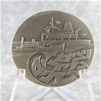 ISRAEL 25th Anniversary Zim Navigation Co. Silver Medal (Israel Gov. Coins & Medals Corp. Ltd., 1970)