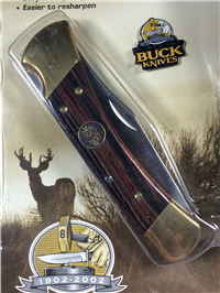 BUCK 110 100th Anniversary Folding Hunter Lockback  w/ Sheath & Pin