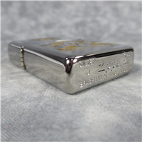 Limited Edition PEARL HARBOR 65TH ANNIVERSARY Silver Plate w/ 24K Gold Inlay Lighter (Zippo, 2000)  