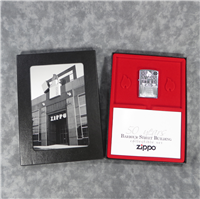 Limited Edition BARBOUR STREET BUILDING 50th Anniversary Engraved Chrome Lighter Collectible Set (Zippo, 2005)