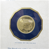 First Day of Minting PANAMA 100 Balboas 'El Tortuga de Oro' Gold Proof Coin (Franklin Mint, 1979)