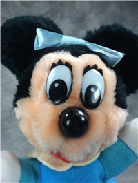 MINNIE MOUSE EMILY CRATCHIT 10" Plush (Disney, Mickey's Christmas Carol, c.1960s)